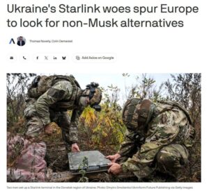 — Empresas europeias de satélites estão intensificando seus esforços para desafiar a dominância de Elon Musk nas comunicações militares, após restrições ao Starlink terem interrompido as operações de drones da Ucrânia item-thumbnail
