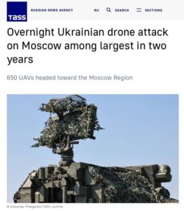 650 drones foram direcionados a Moscou em uma noite item-thumbnail
